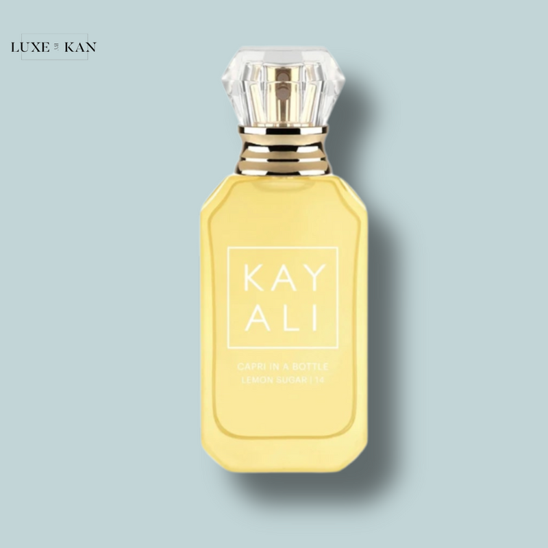 HUDA BEAUTY KAYALI CAPRI IN A BOTTLE LEMON SUGAR 14 EAU DE PARFUM