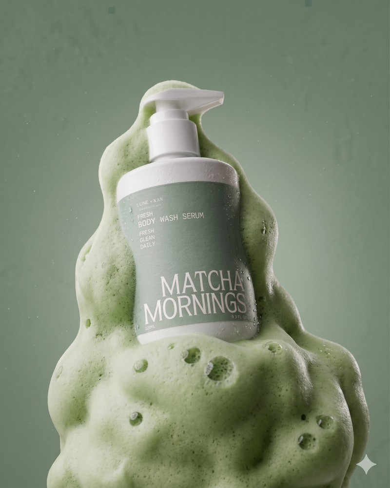 LBK Essentials Matcha Mornings Body Wash Serum 250ml