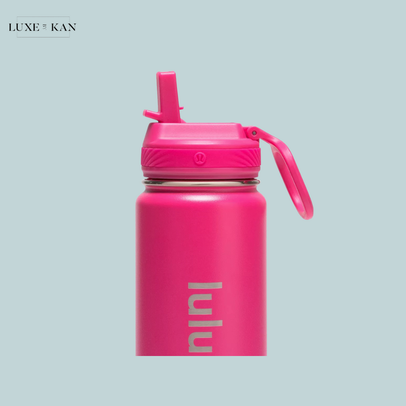 Lululemon Back to Life Sport Bottle 24oz Straw Lid Pink