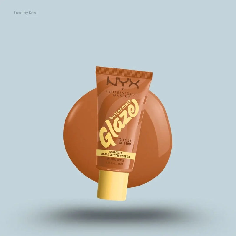 NYX Professional Makeup Buttermelt Glaze Soft Glow Skin Tint + SPF/FPS 30 Foundation (Various Shades)