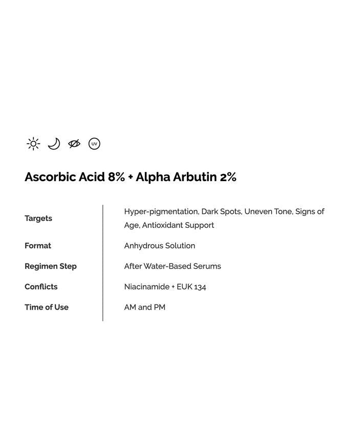 The Ordinary Ascorbic Acid 8% + Alpha Arbutin 2%