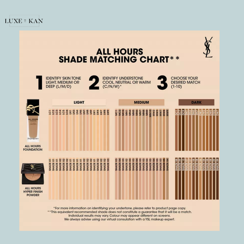 YVES SAINT LAURENT All Hours Hyper Finish powder 9g