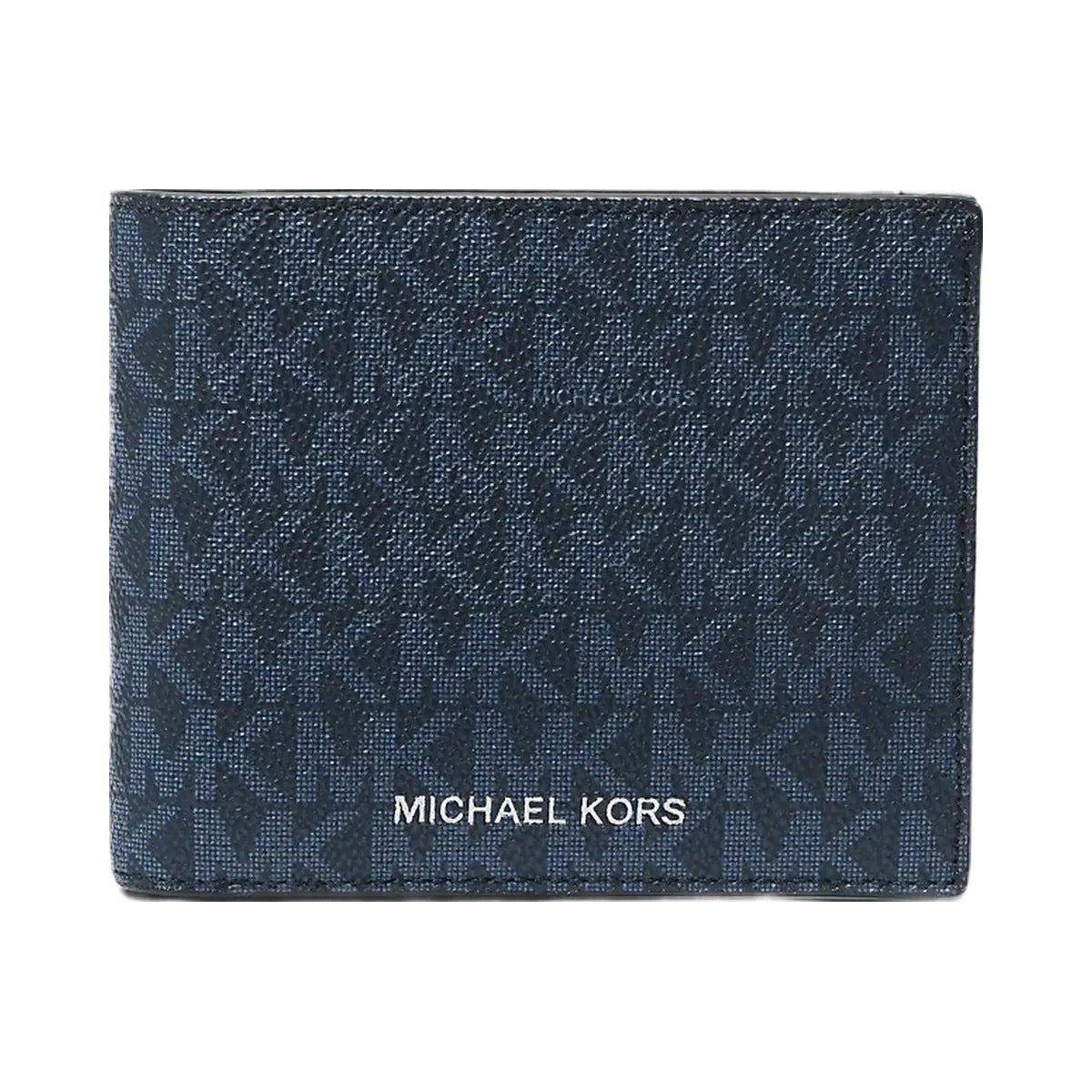 Michael Kors Cooper Logo Billfold Wallet With Passcase Admrl-Plblue