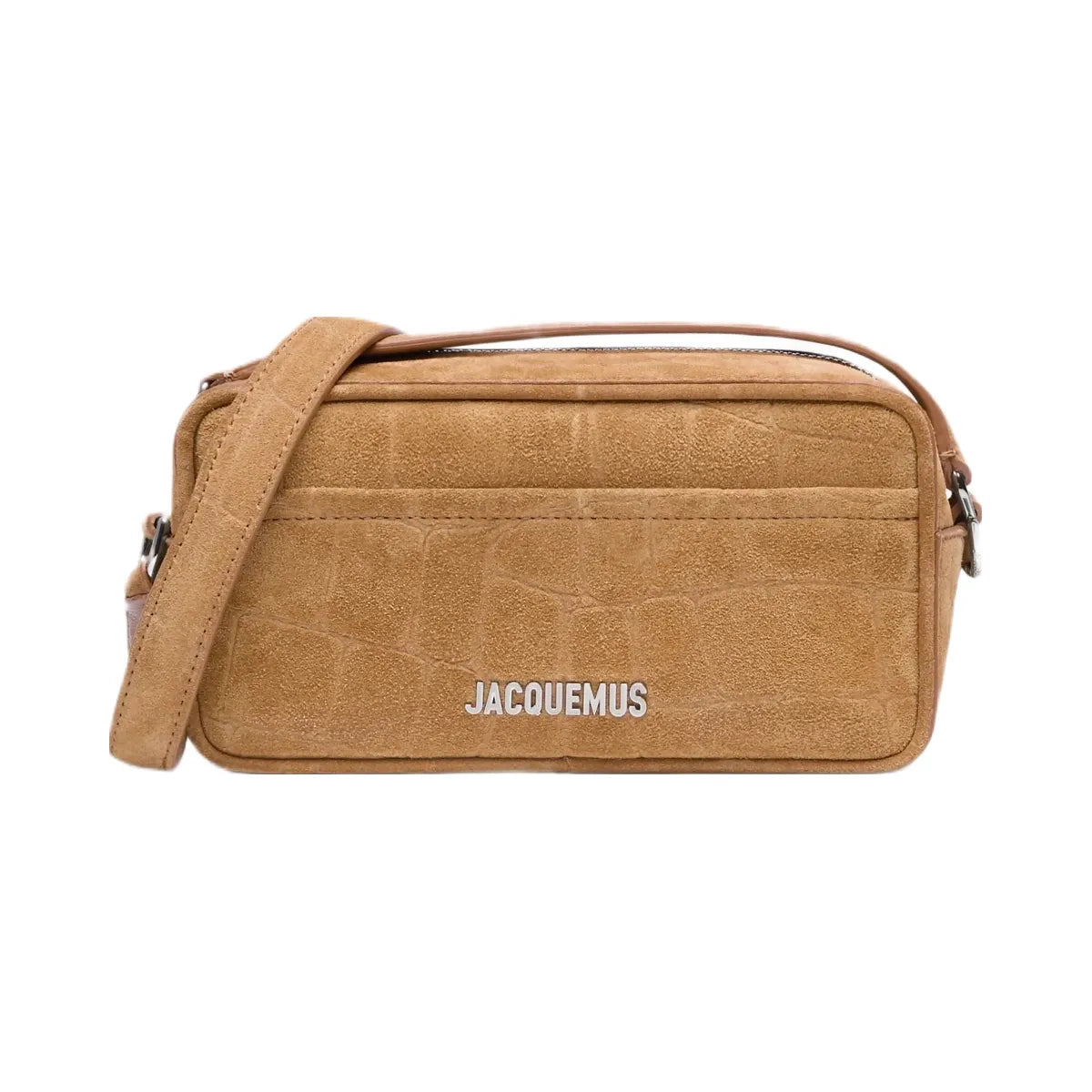 Jacquemus The Baneto Leather Camera Bag Camel