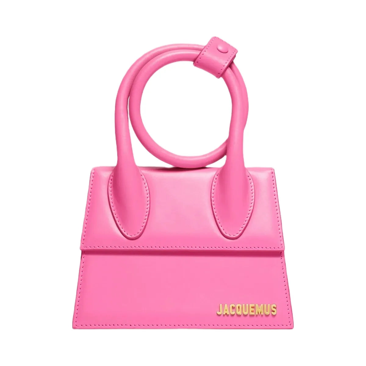 Jacquemus The Knot Chiquito Smooth Leather Structured Bag Pink