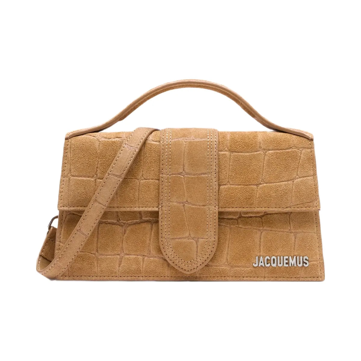 Jacquemus The Large Bambino Crossbody Flap Bag Camel