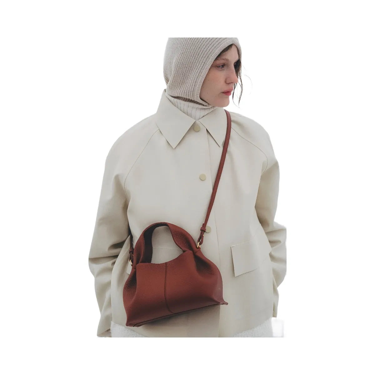 Polene Numero Neuf Mini Textured Red Clay