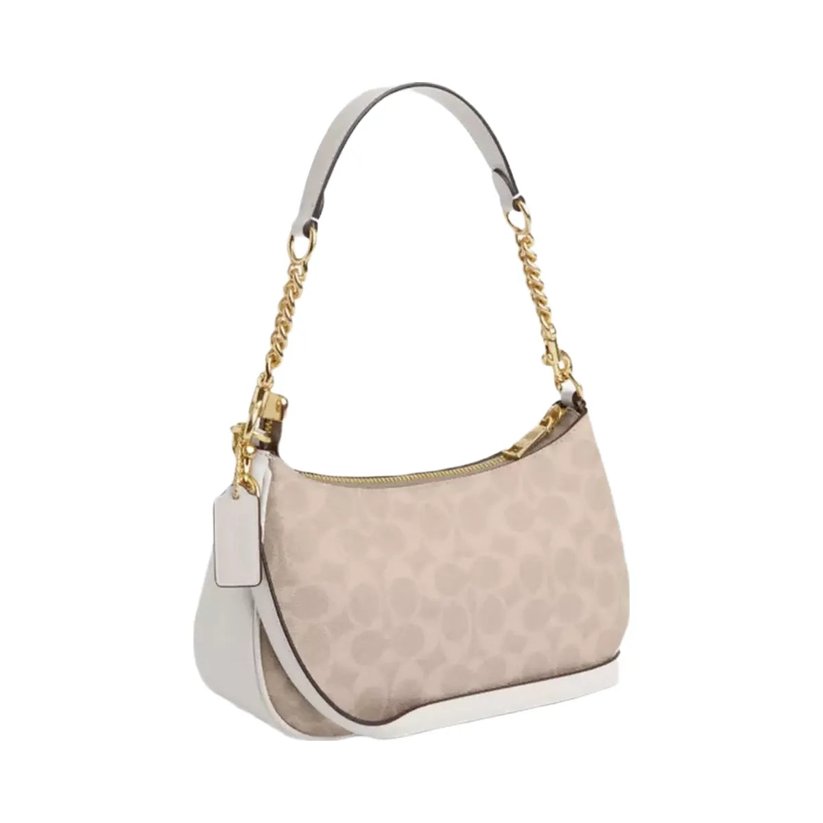 Coach Teri Shoulder Bag In Signature Canvas Gold Sand Chalk