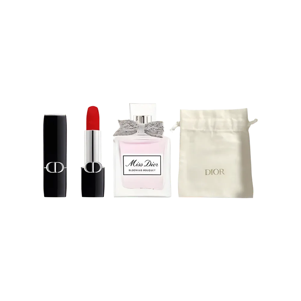 Dior Perfume + Lipstick Gift Set