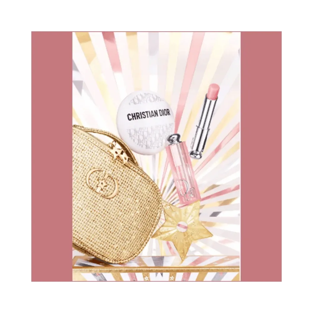 Dior 25th Anniversary Christmas Limited Edition Addict Lip Glow + Lip Balm Set