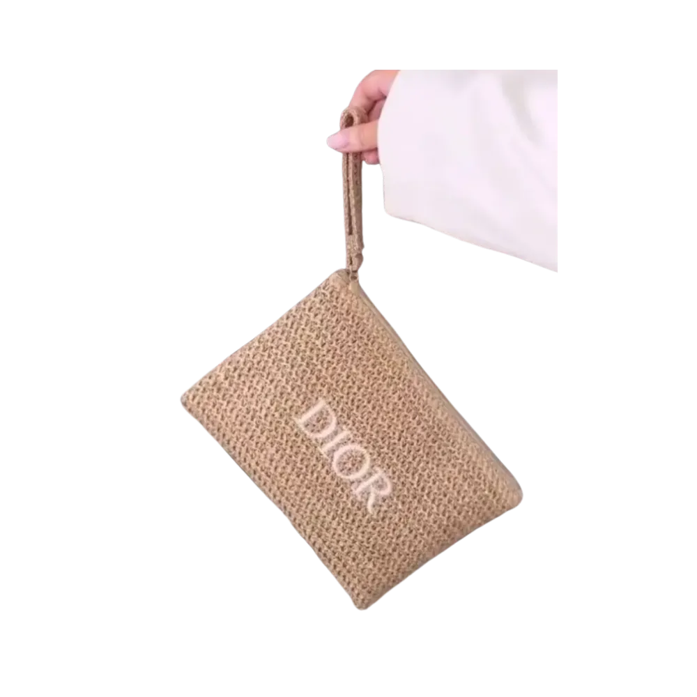 Dior Raffia Clutch