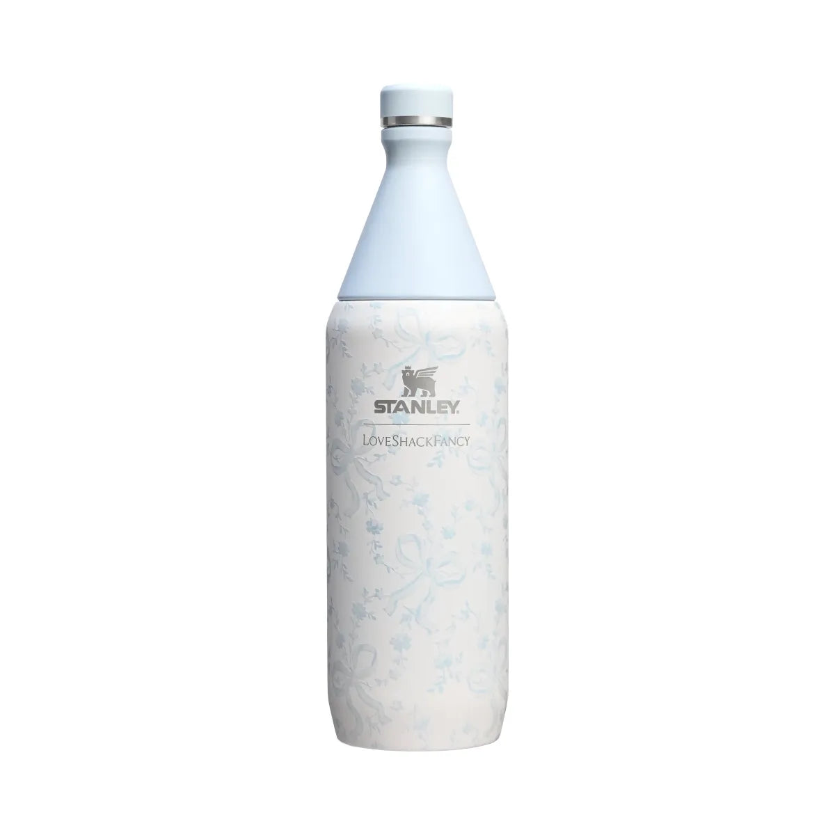 Stanley Stanley 1913 x LoveShackFancy Holiday All Day Slim Bottle | 34 OZ Coquette Bow Winter Ice Coquette Bow Winter Ice