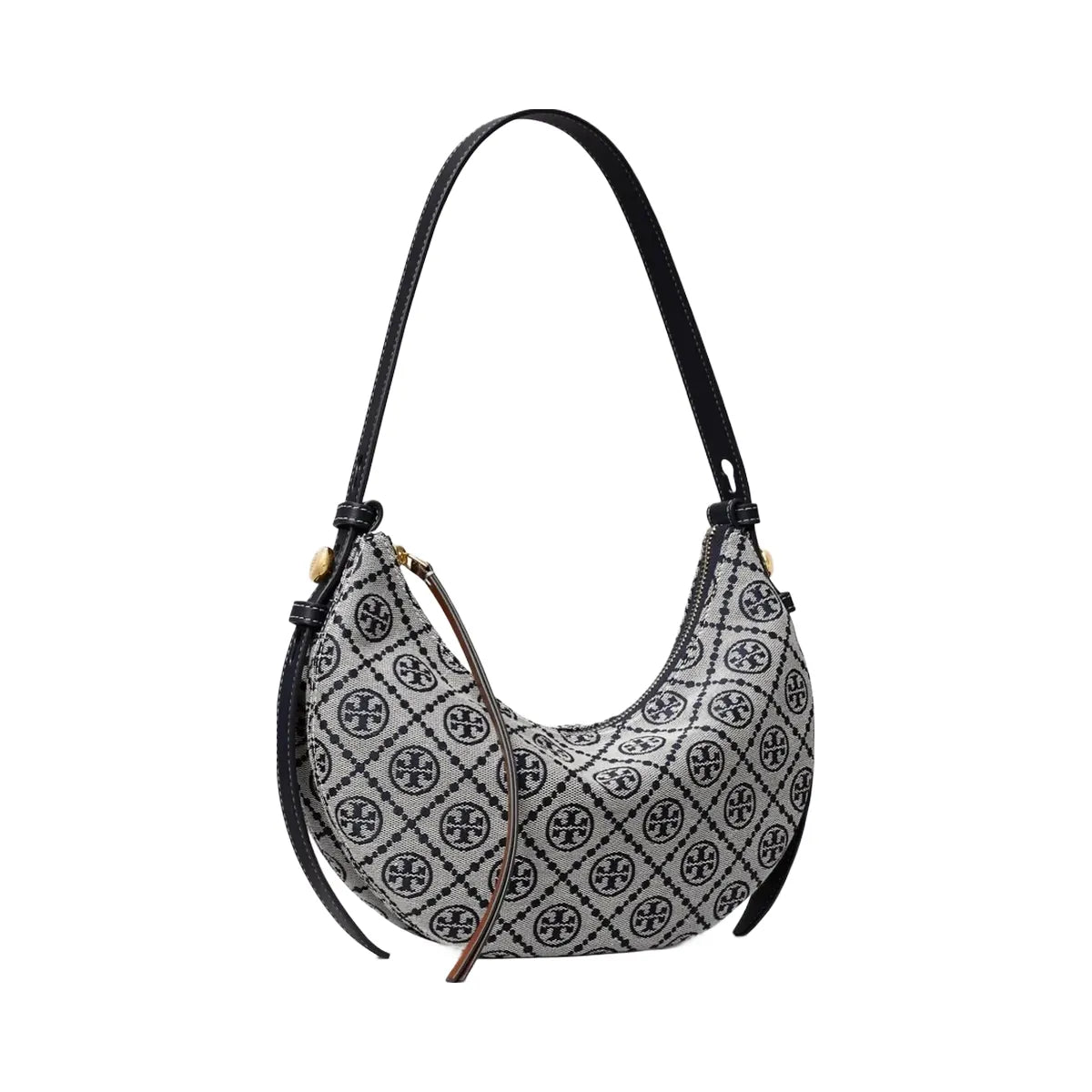 Tory Burch T Monogram Romy Half Moon Bag Tory Navy