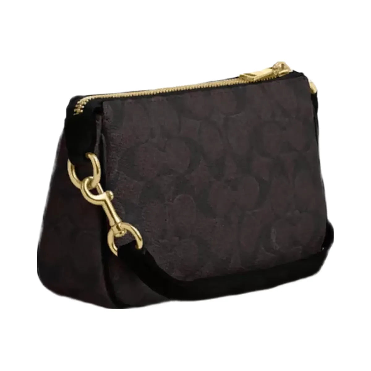 Coach Nolita 19 In Signature Canvas in Gold Walnut Black