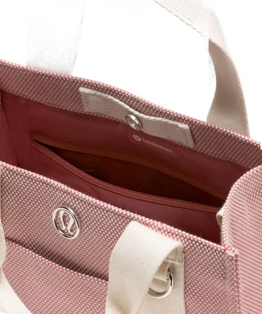 Lululemon Two-Tone Canvas Mini Tote Bag 4.5L Spiced Chai/Bone