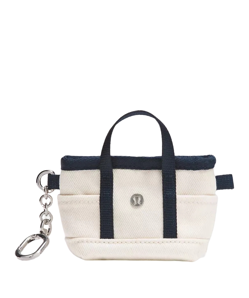 Lululemon Daily Multi-Pocket Nano Canvas Tote Bag Natural/True Navy