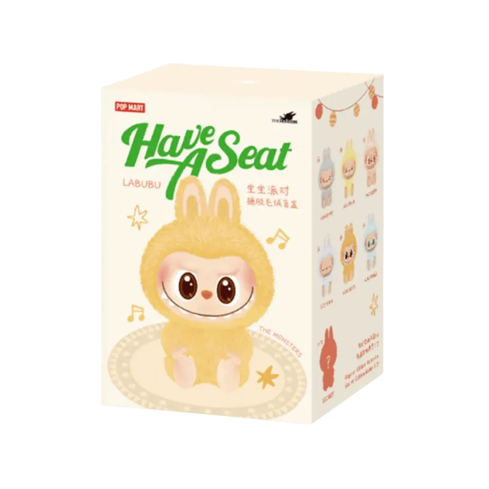 Pop Mart Labubu The Monsters Have a Seat Vinyl Plush Sealed Case Pack of 1