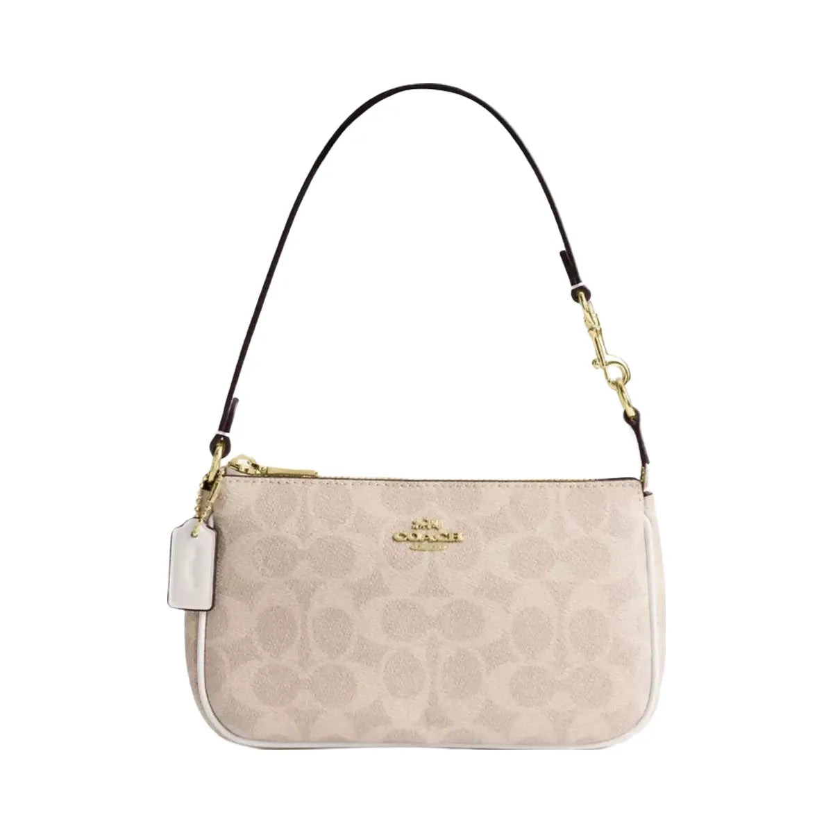 Coach Nolita 19 In Signature Canvas Signature Canvas-Gold-Sand-Chalk