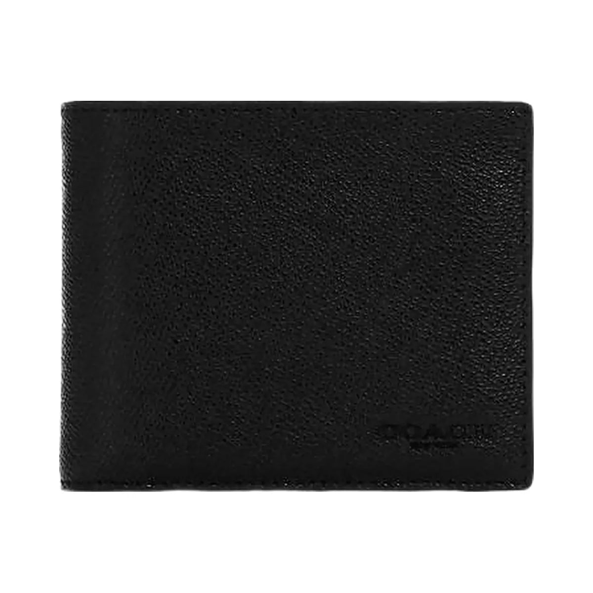Coach 3 In 1 Wallet Crossgrain Leather-Black