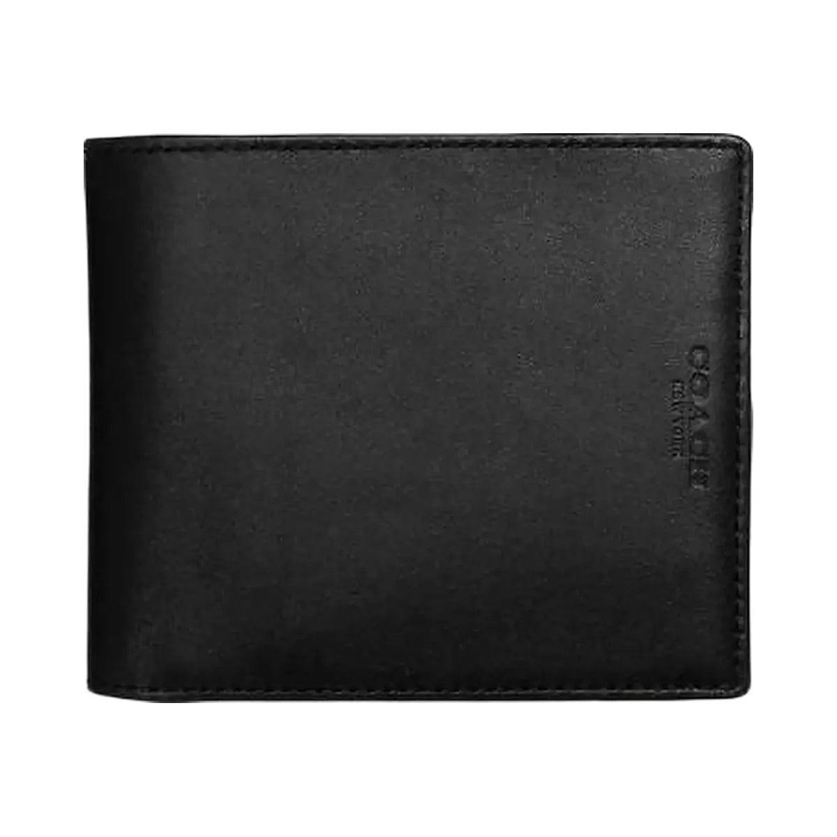 Coach Boxed 3 In 1 Wallet Gift Set Pebbled Leather-Black