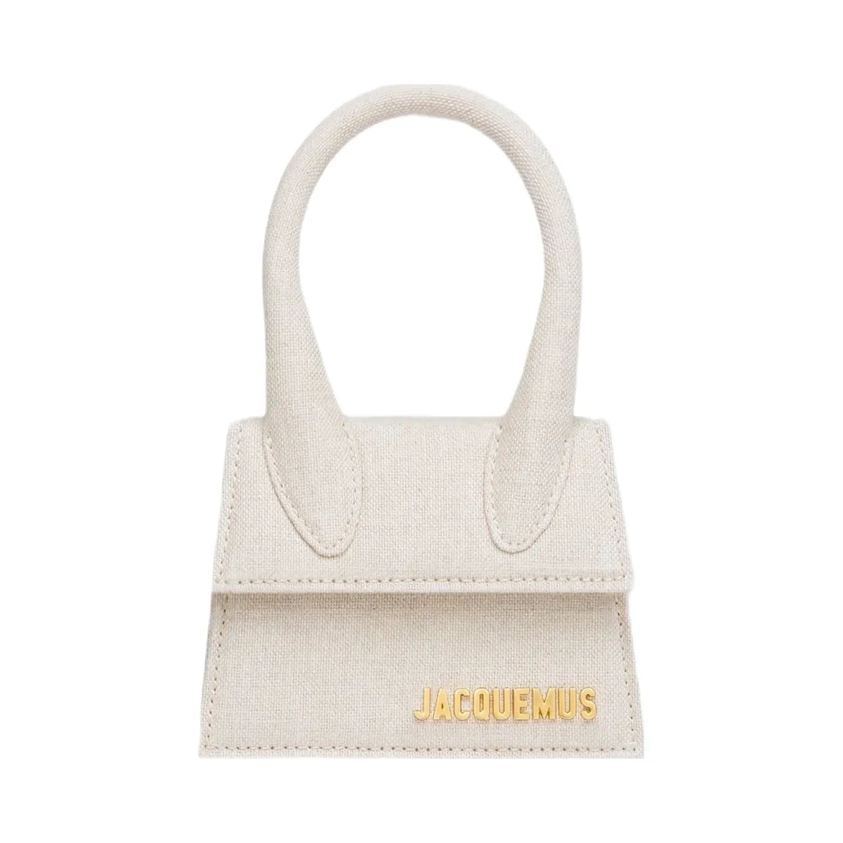 Jacquemus The Chiquito Linen Structured Bag Light Greige