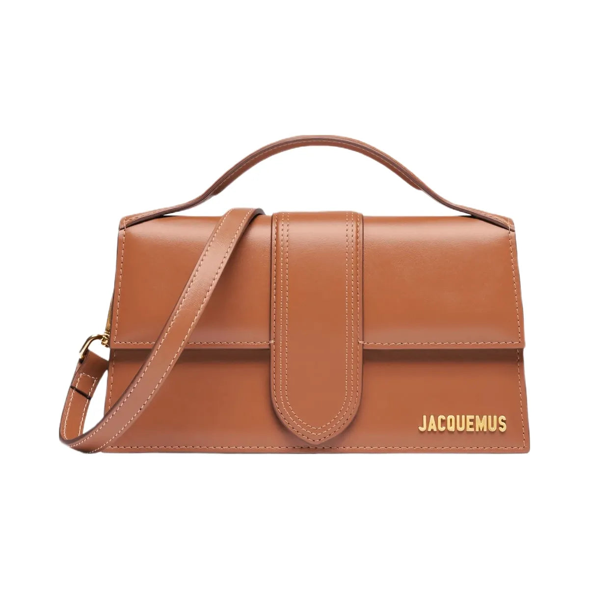 Jacquemus The Large Bambino Crossbody Flap Bag Light Brown