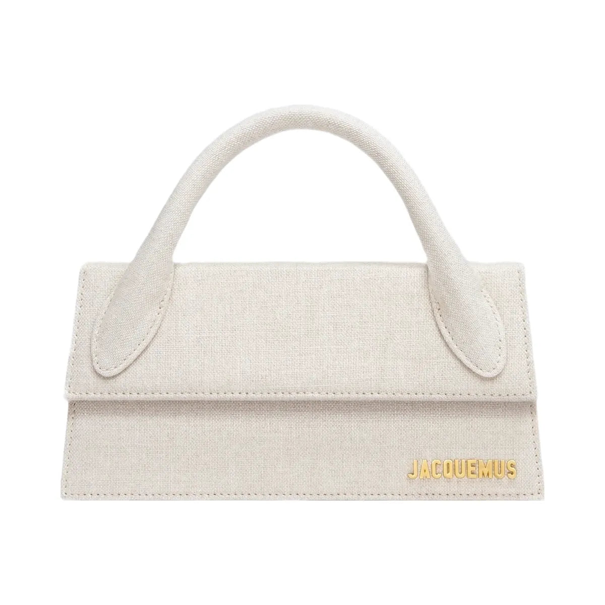Jacquemus The Long Chiquito Linen Structured Bag Light Greige