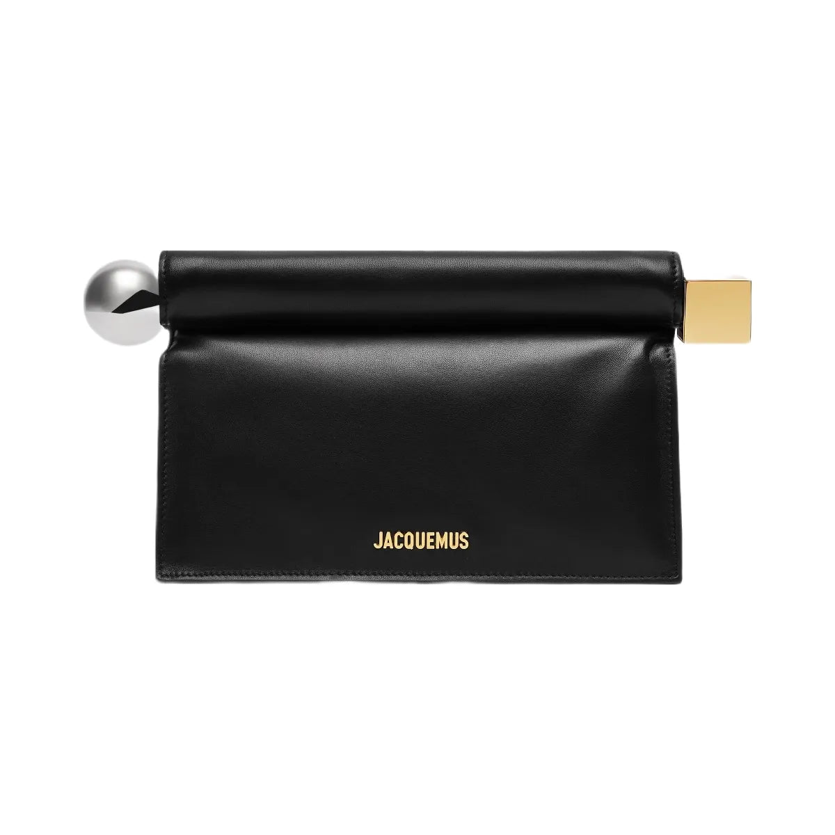 Jacquemus The Rond CarreClutch Take-Out Clutch Black