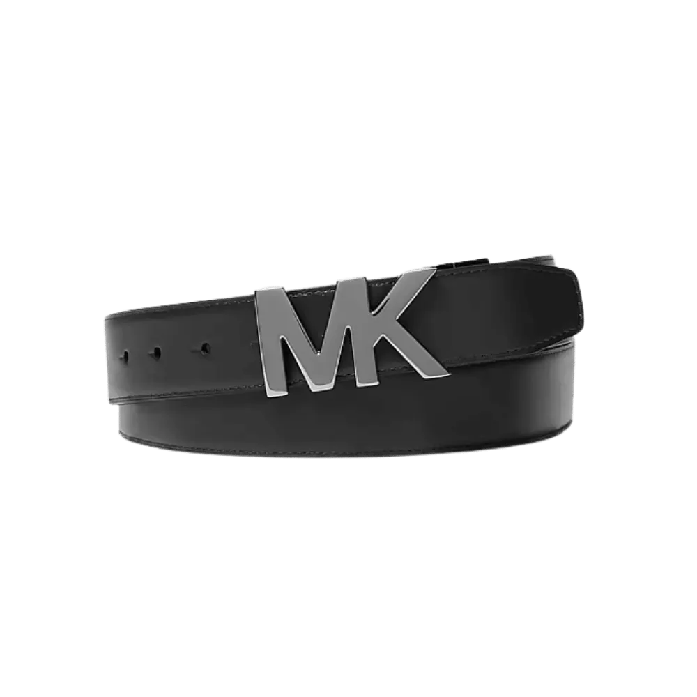 Michael Kors Reversible Signature Logo and Leather Belt Black
