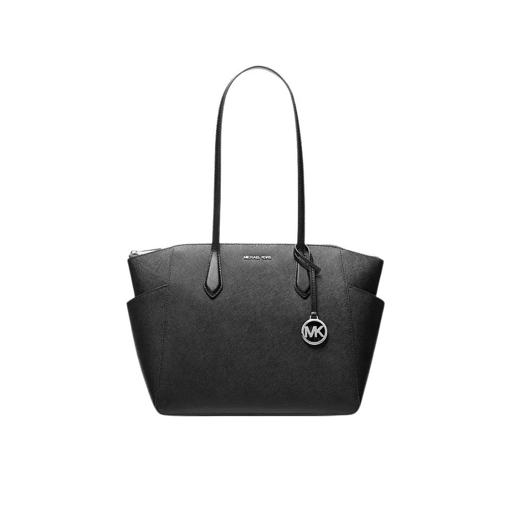 Michael Kors Marilyn Medium Saffiano Leather Tote Bag Black