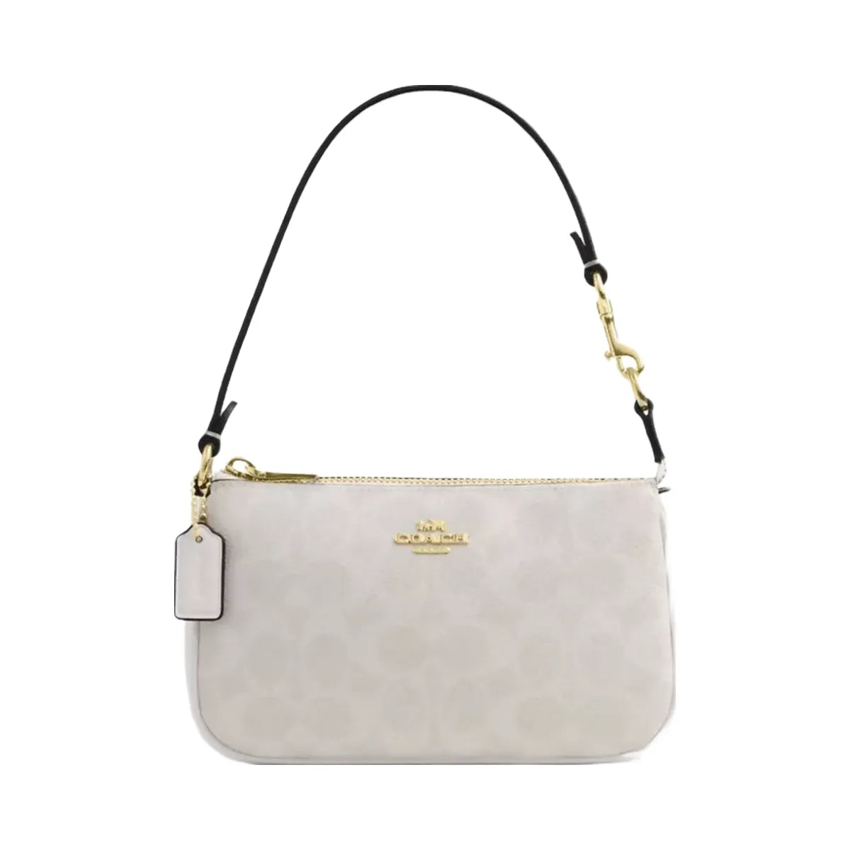 COACH Nolita 19 In Signature Canvas Gold/White/Chalk
