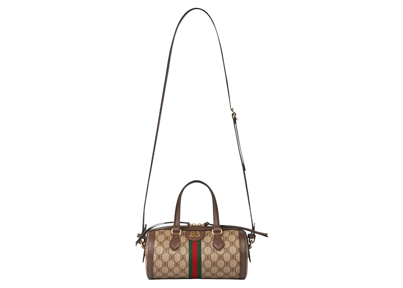 Gucci x Balenciaga The Hacker Project Small Boston Bag Beige