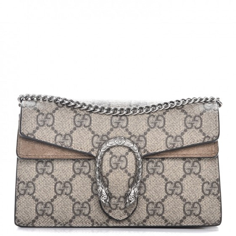 Gucci Dionysus Gg Supreme Super Mini Beige