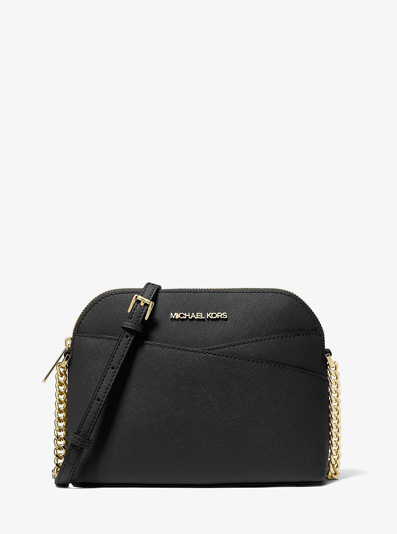 Michael Kors Jet Set Travel Medium Dome Crossbody Bag Black