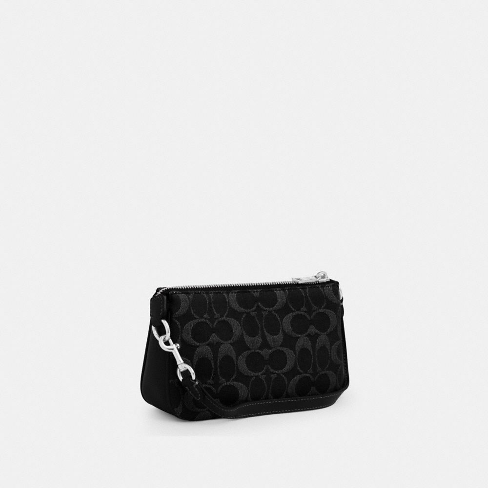 Coach Nolita 19 In Signature Denim Silver Black