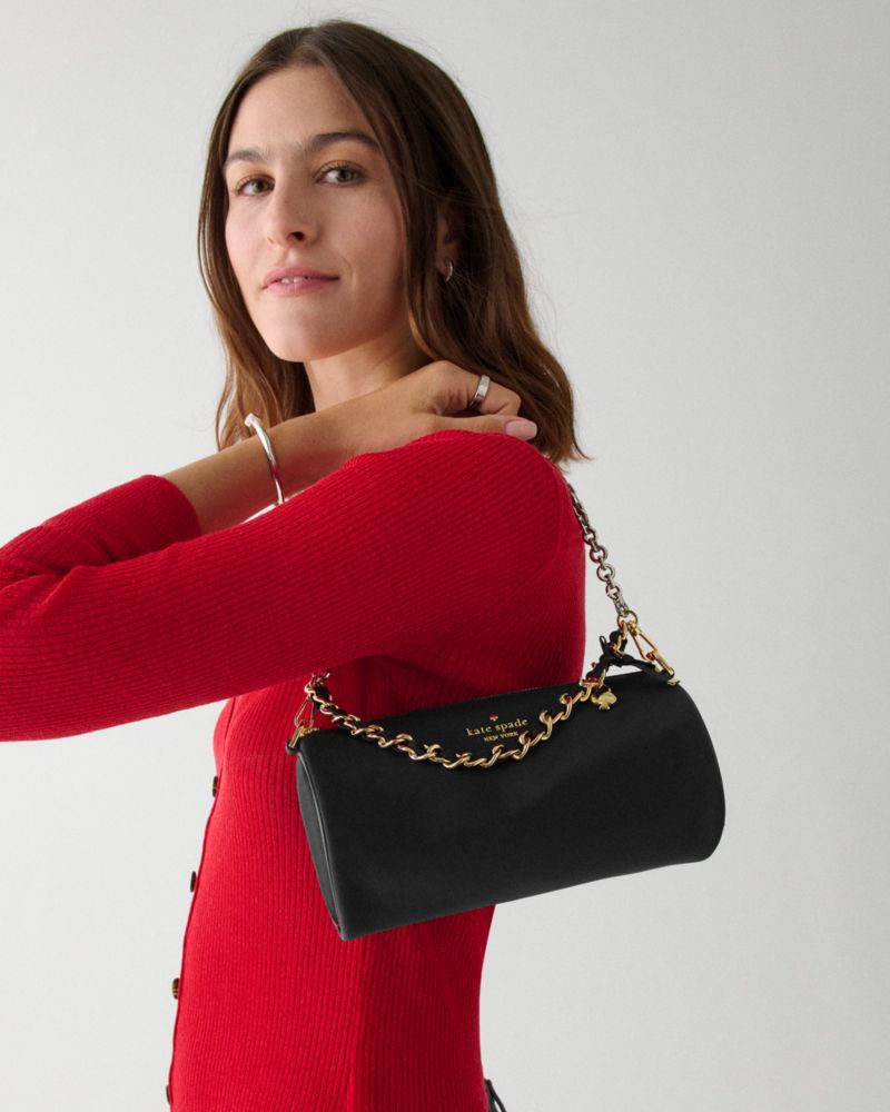 Kate Spade Roulette Nylon Mini Crossbody Convertible Bag Black