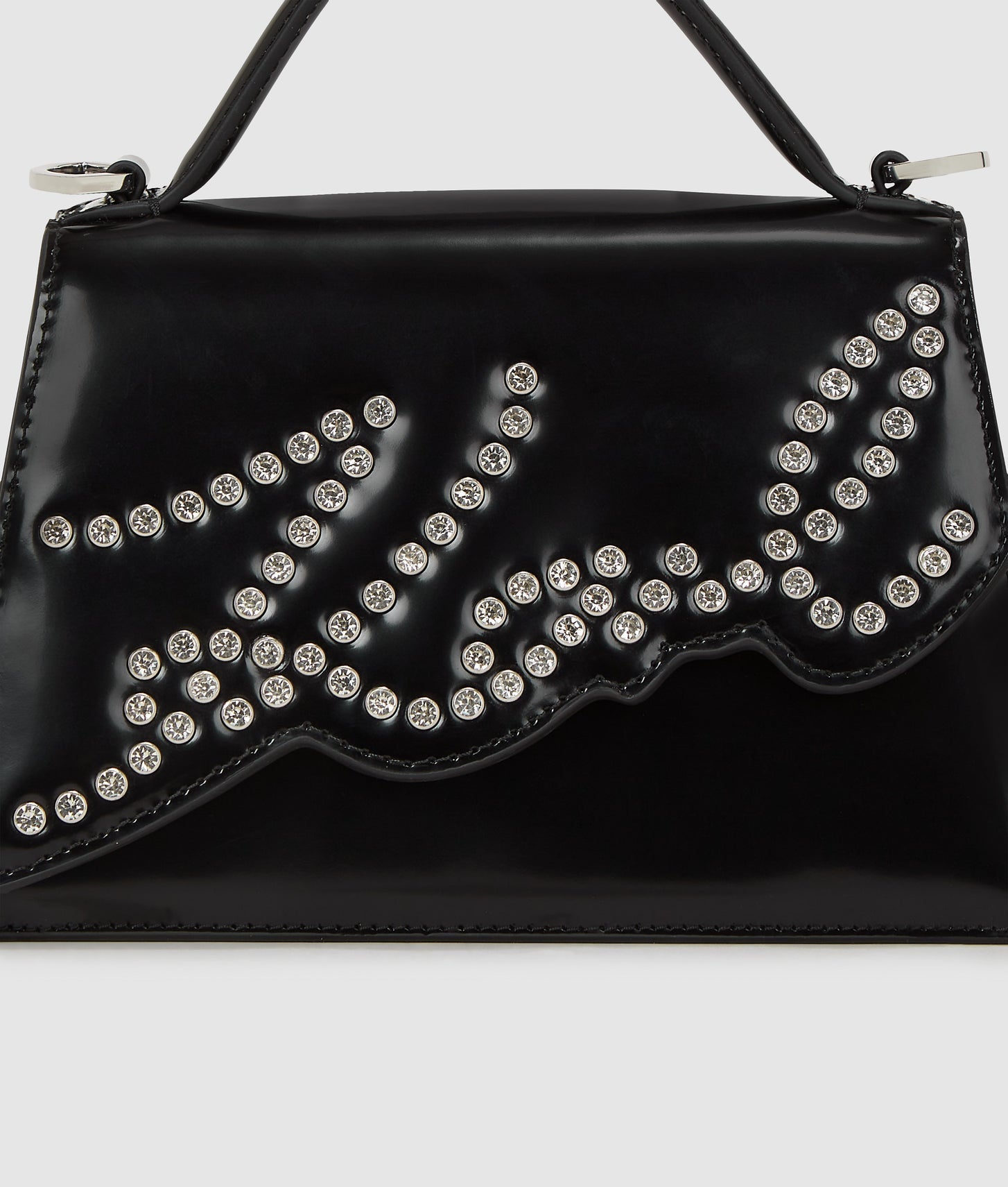 Karl Lagerfeld Ksignature Small Studded Crossbody Bag Black