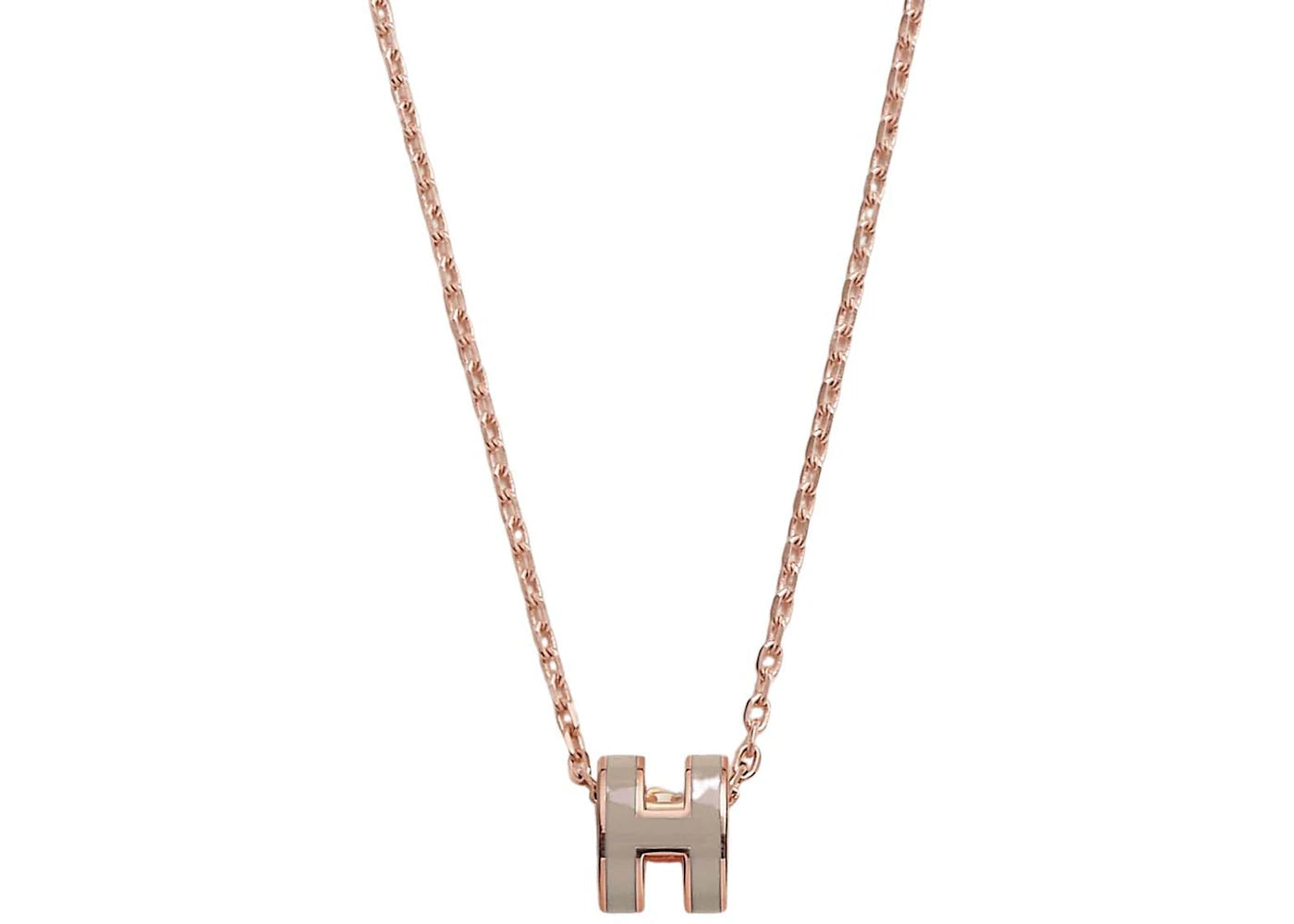 Hermes Mini Pop H Pendant Marron Glace