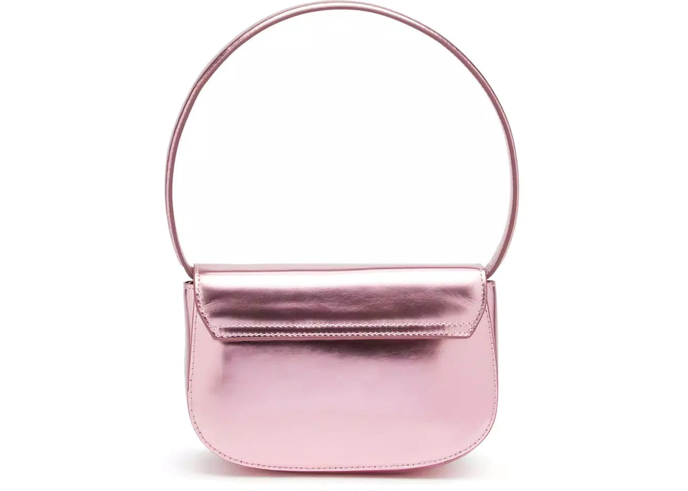 Diesel 1Dr Shoulder Bag Mirrored Leather Pink