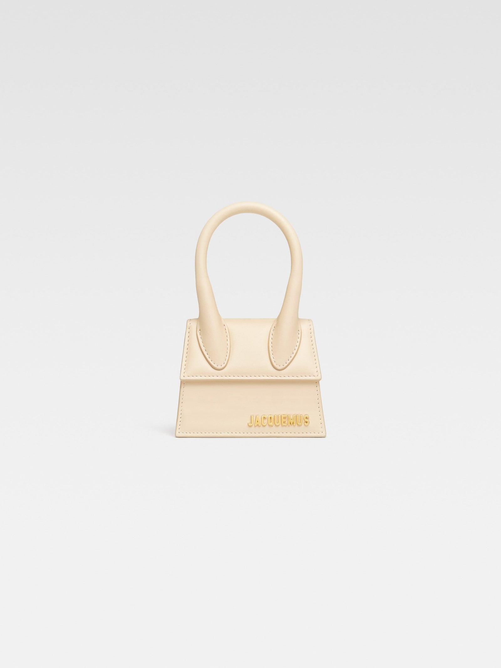 Jacquemus The Chiquito Smooth Leather Structured Bag Ivory