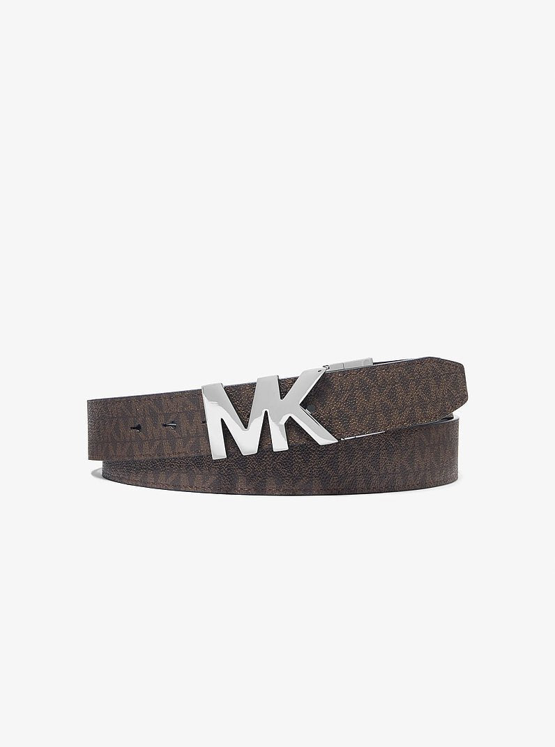 Michael Kors 4-In-1 Logo Belt Box Set Brown-Black