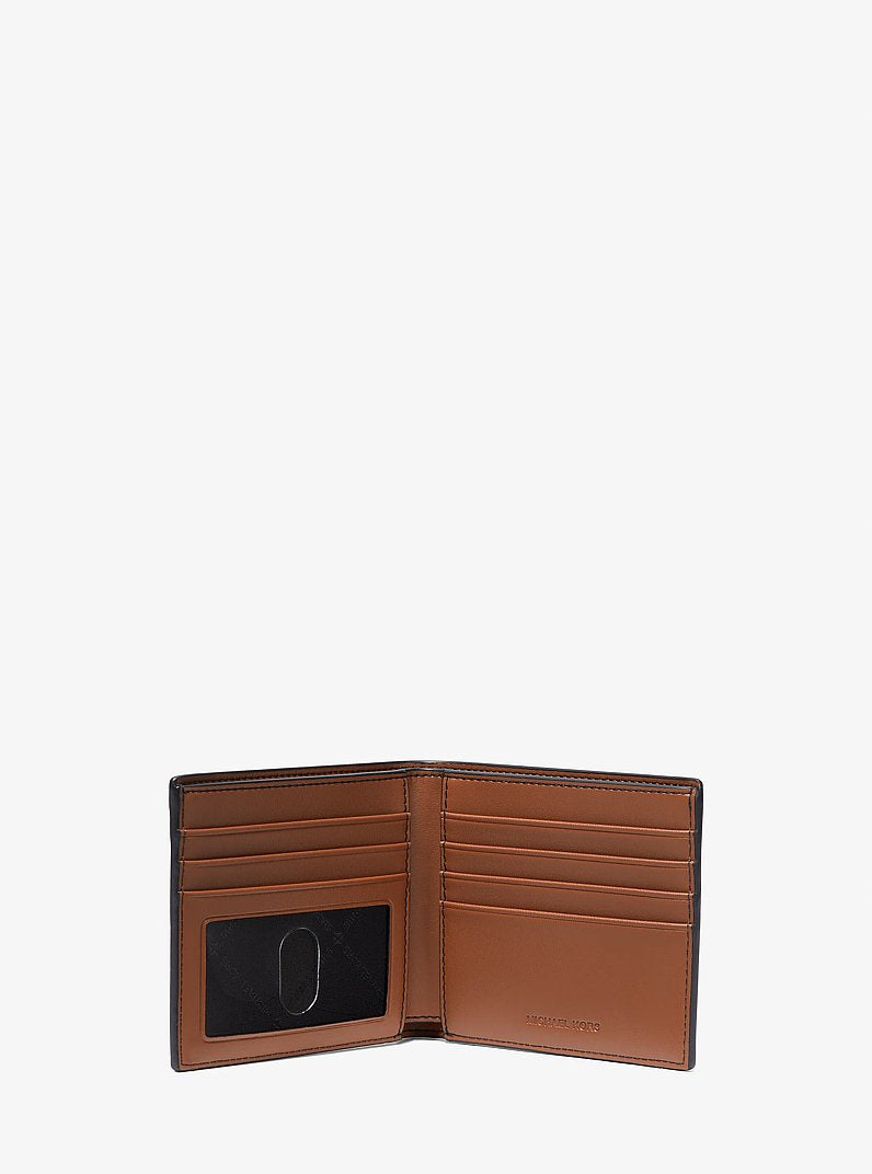 Michael Kors Cooper Pebbled Leather Billfold Wallet Luggage