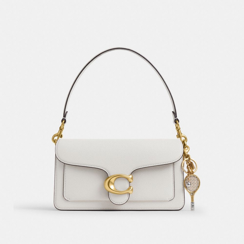 Coach Small Tennis Racket Bag Charm Brass-Brass