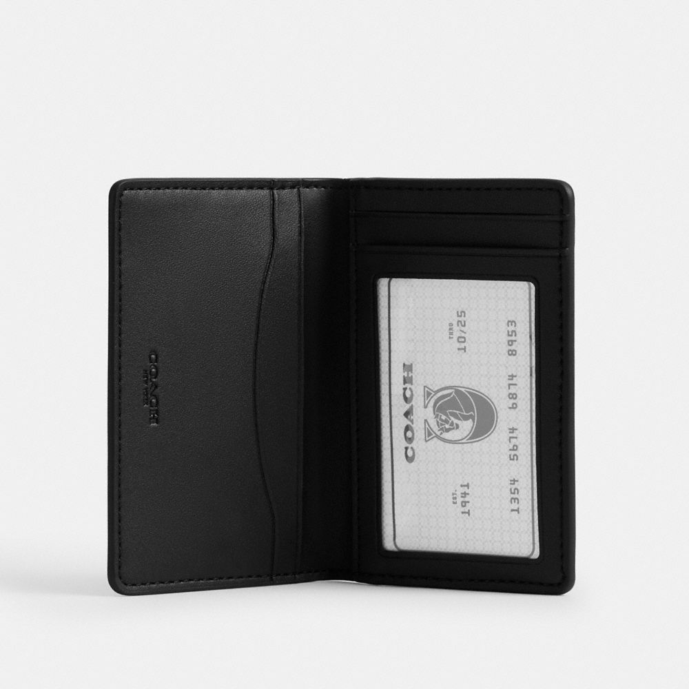 Coach Id Card Wallet In Loved Signature Canvas Brown