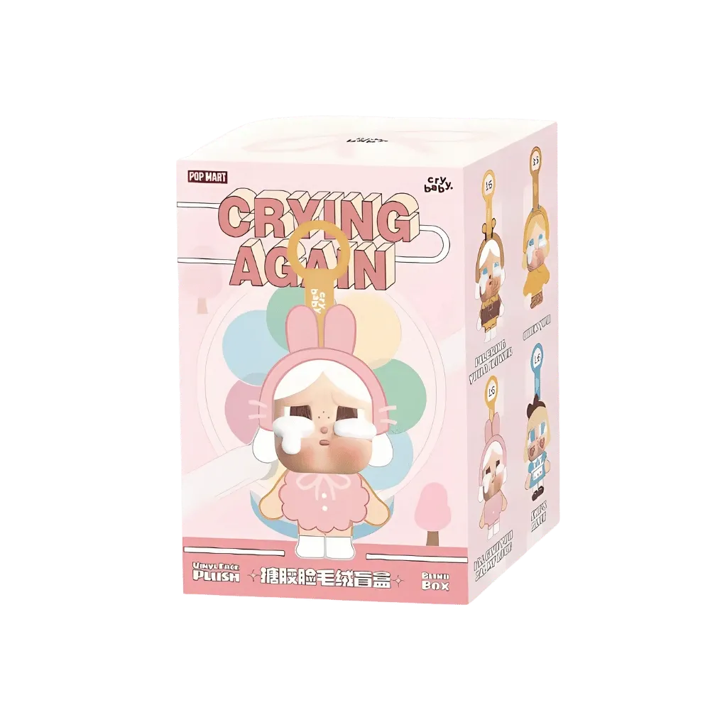 Pop Mart CryBaby Crying Again Series Vinyl Face Plush Single Blind Box