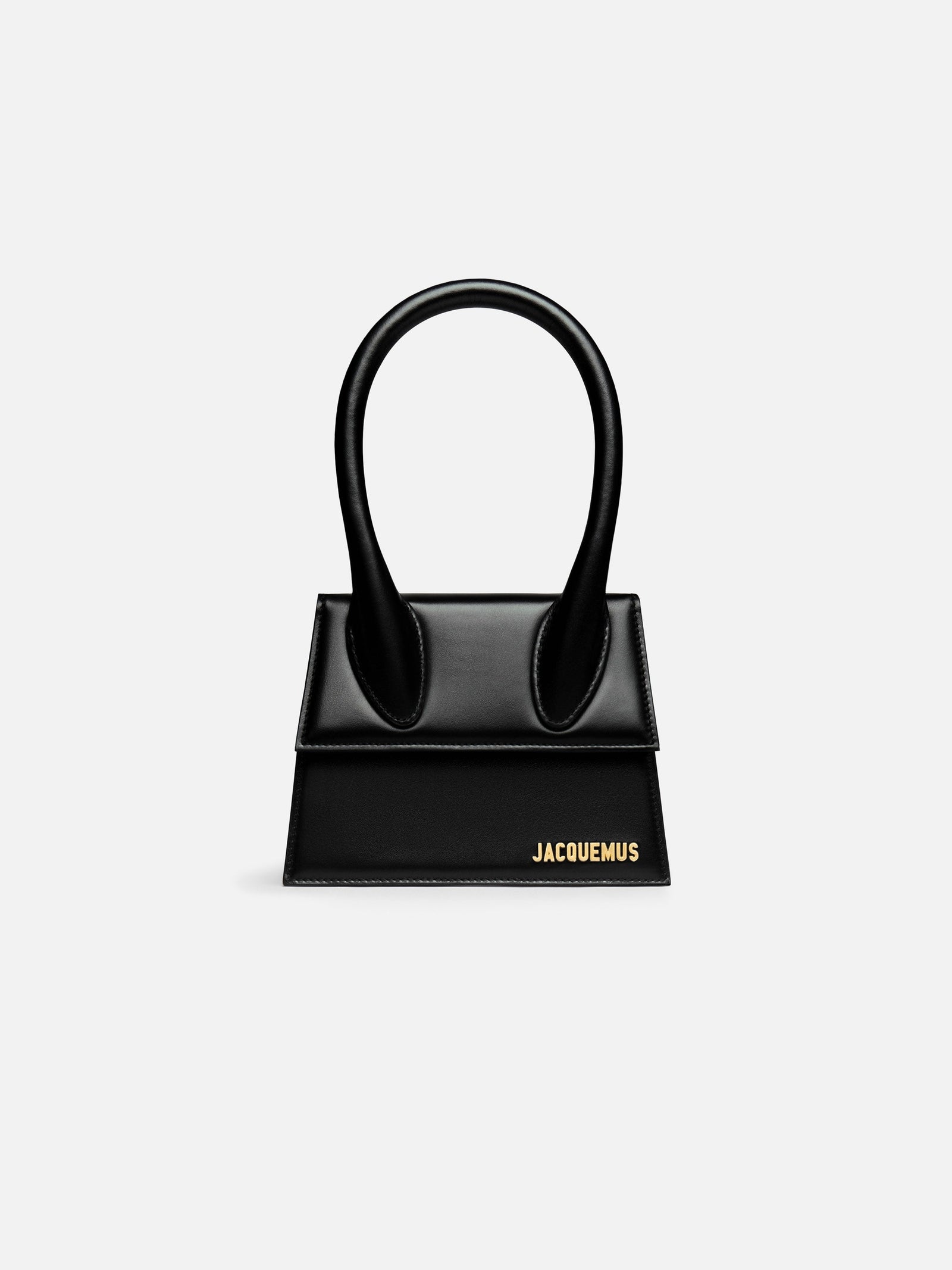 Jacquemus The medium Chiquito Leather handbag Black
