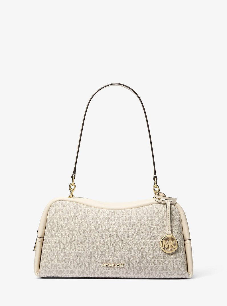 Michael Kors Cecily Medium Signature Logo Shoulder Bag Lt Crm Multi