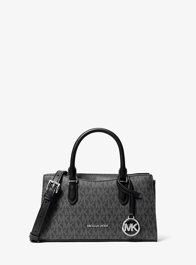 Michael Kors Arden Small Signature Logo Messenger Bag Black