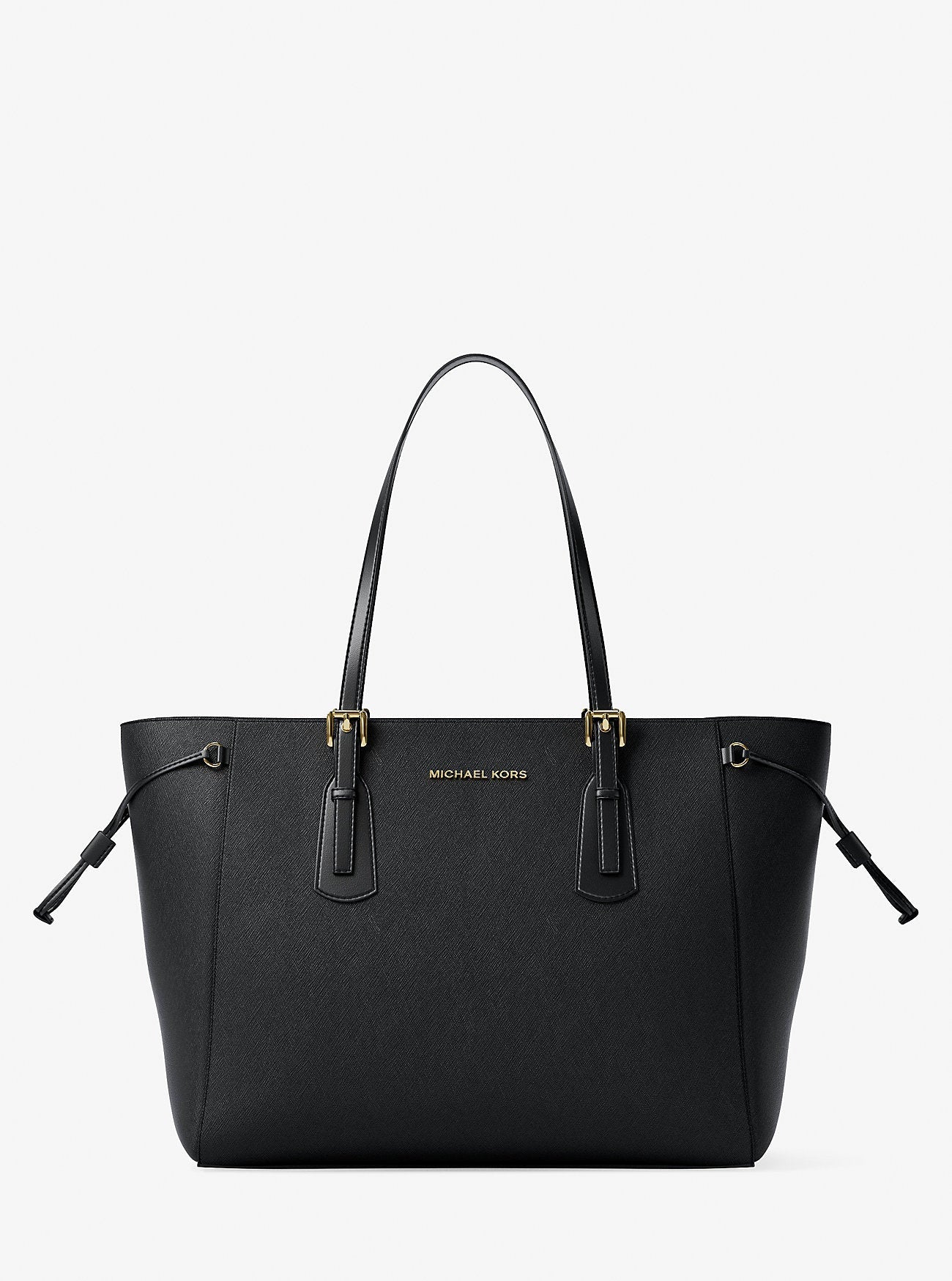 Michael Kors Voyager Large Saffiano Leather Tote Bag Black