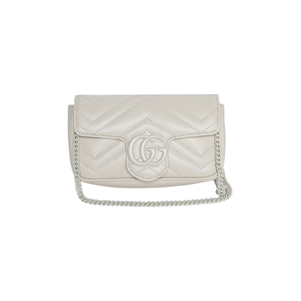 Gucci GG Marmont Matelasse Super Mini Bag White